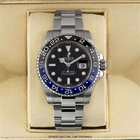 rolex gmt 2 batman|used rolex batman for sale.